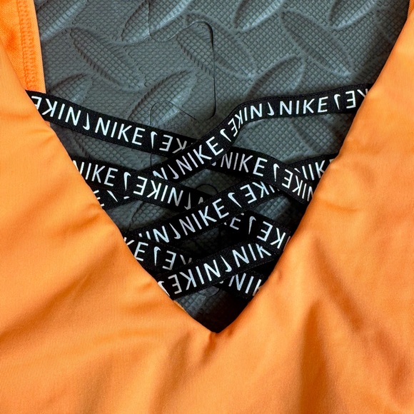 Nike Women's Bold Orange One-Piece Swimsuit - Picture 3 of 5